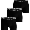 BJÖRN BORG M.BOKSERI 3-PACK MUSTA  S