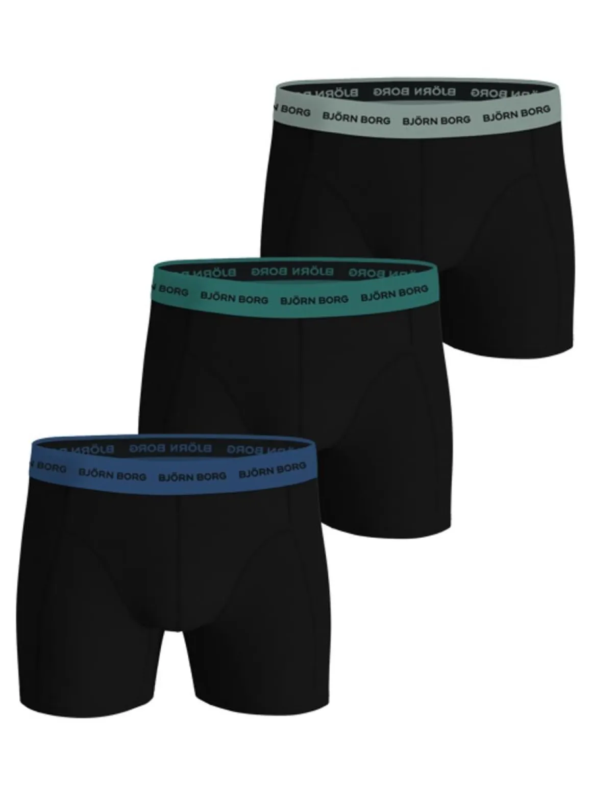 BJÖRN BORG M.BOKSERI 3-PACK MUSTA L