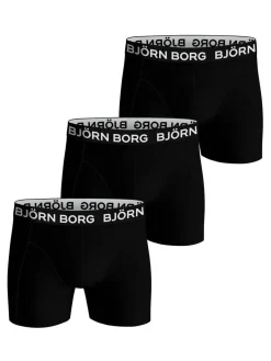 BJÖRN BORG M. BOKSERI  3-PACK S MUSTA