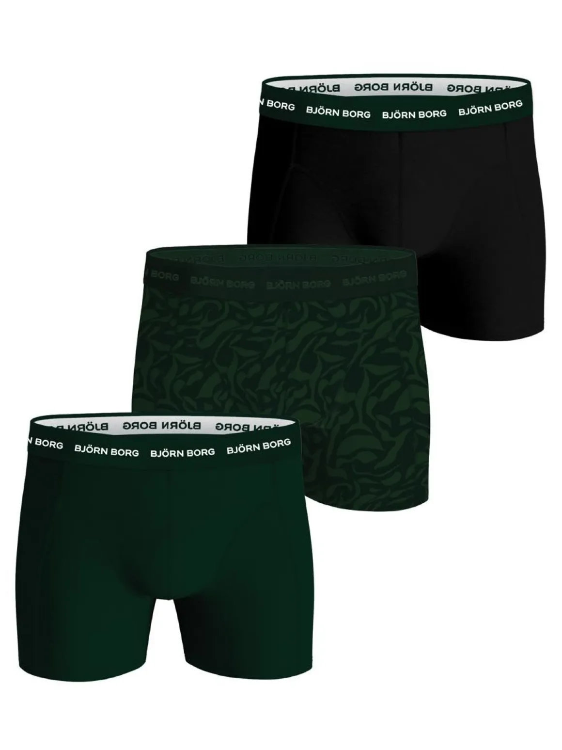 BJÖRN BORG M. BOKSERI 3-PACK XXL VIHREÄ/MUSTA