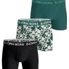 BJÖRN BORG POIKIEN BOKSERI 3-PACK VIHREÄ KIRJAVA 134-140