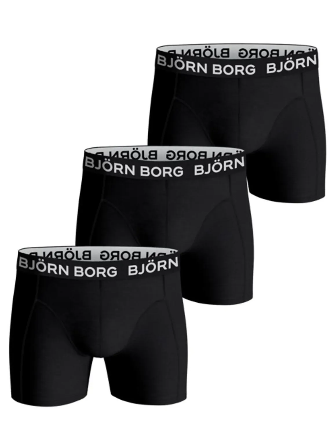 BJÖRN BORG POIKIEN BOKSERI 3-PACK MUSTA 158-164