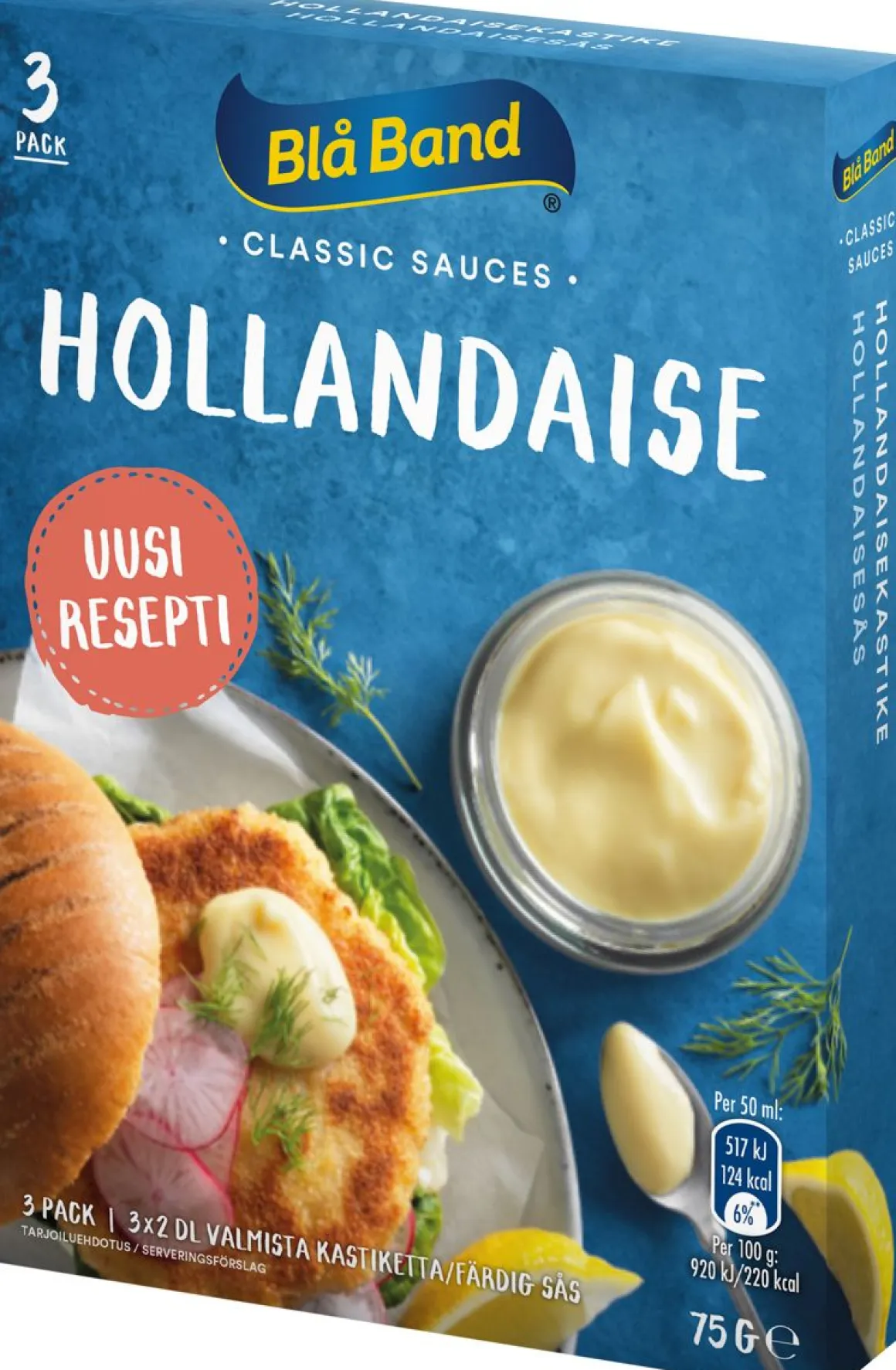 BLÅ BAND HOLLANDAISEKASTIKE 3 X 25G 75 G