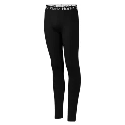 BLACK HORSE POIKIEN PITKÄT ALUSHOUSUT MUSTA 98-104