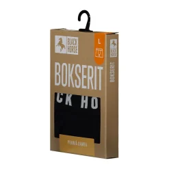 BLACK HORSE M BOKSERIT LOGOBAMBU MUSTA XL