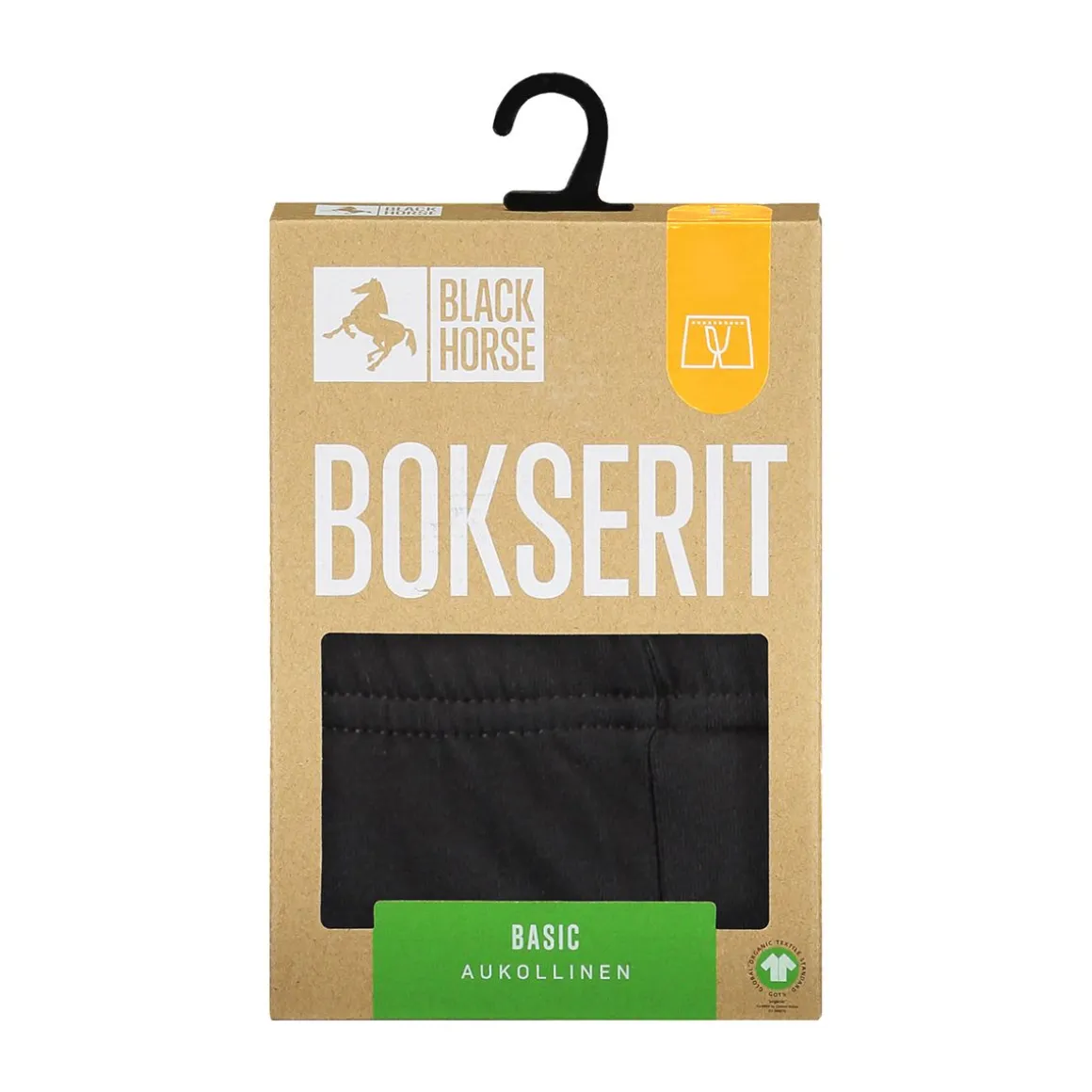 BLACK HORSE MIESTEN LYHYET ALUSHOUSUT, BASIC AUKOLLINEN XL 1