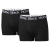 BLACK HORSE POIKIEN BOKSERIT 2-PACK MUSTA 134-140