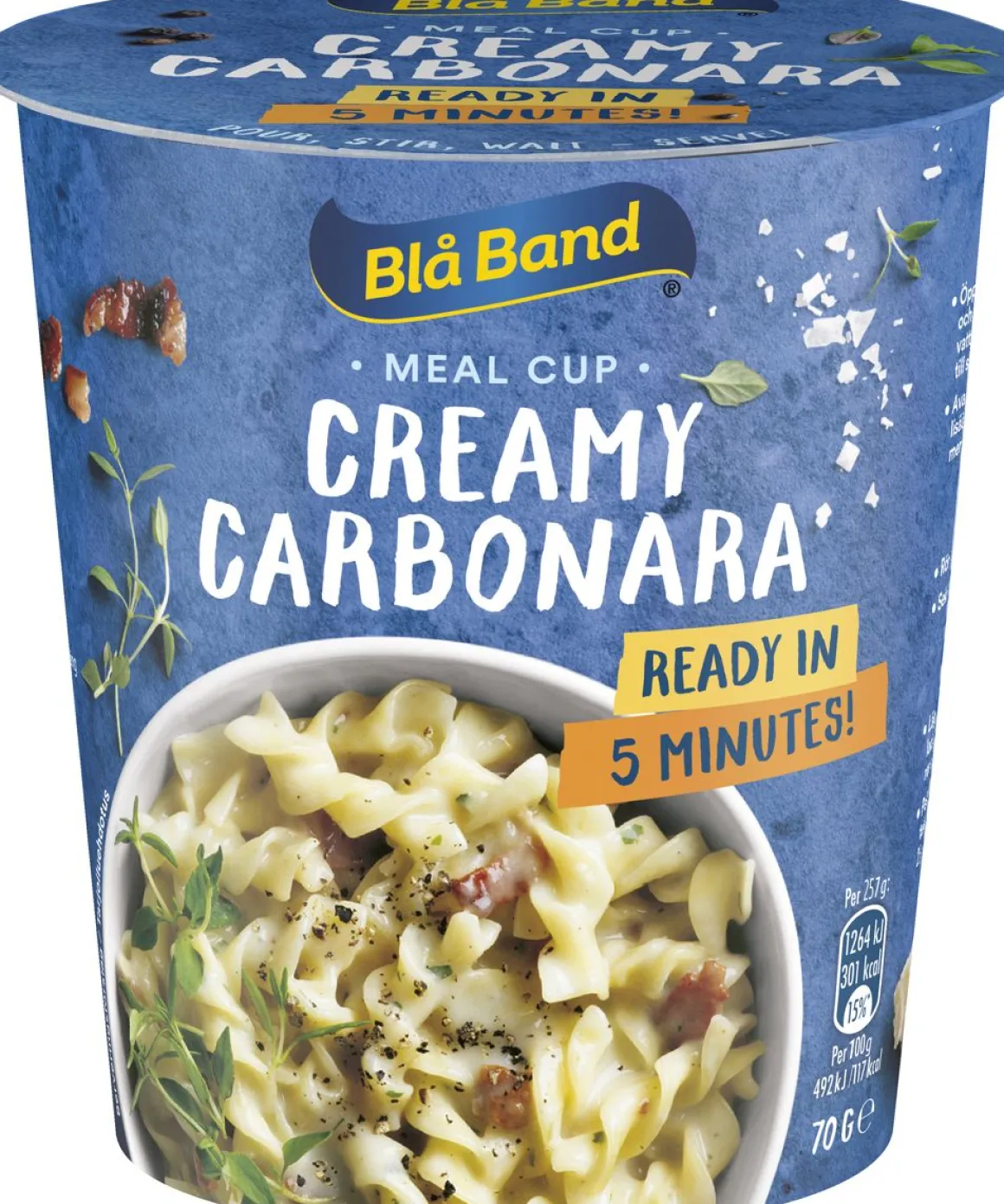 BLÅ BAND MEAL CUP CREAMY CARBONARA 70 G