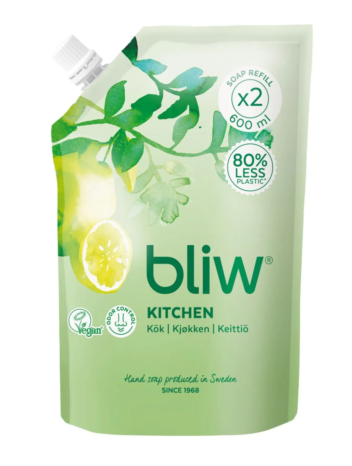 BLIW KEITTIÖ VILLITIMJAMI&LIME TÄYTTÖPUSSI NESTESAIPPUA 600 ML