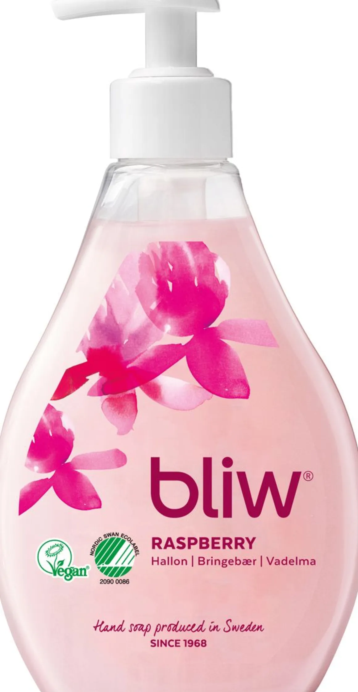 BLIW PUNA-APILA JA VADELMA PUMPPUNESTESAIPPUA 300 ML