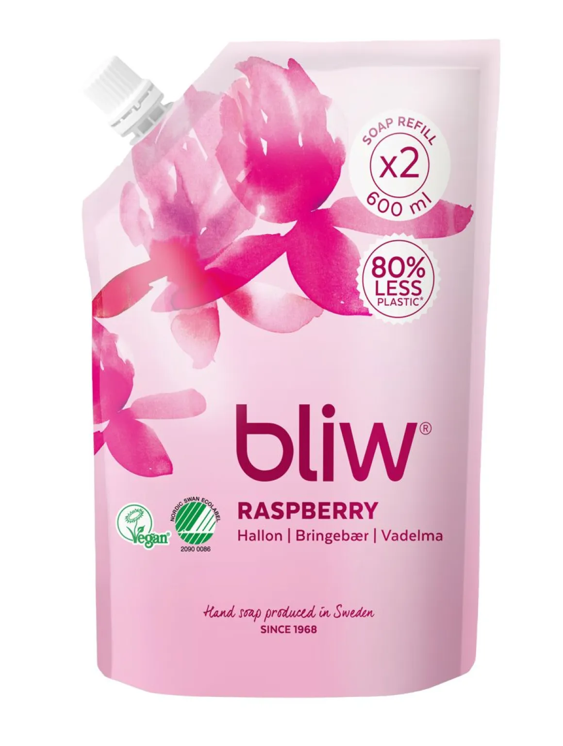 BLIW PUNA-APILA TÄYTTÖPUSSI NESTESAIPPUA 600 ML