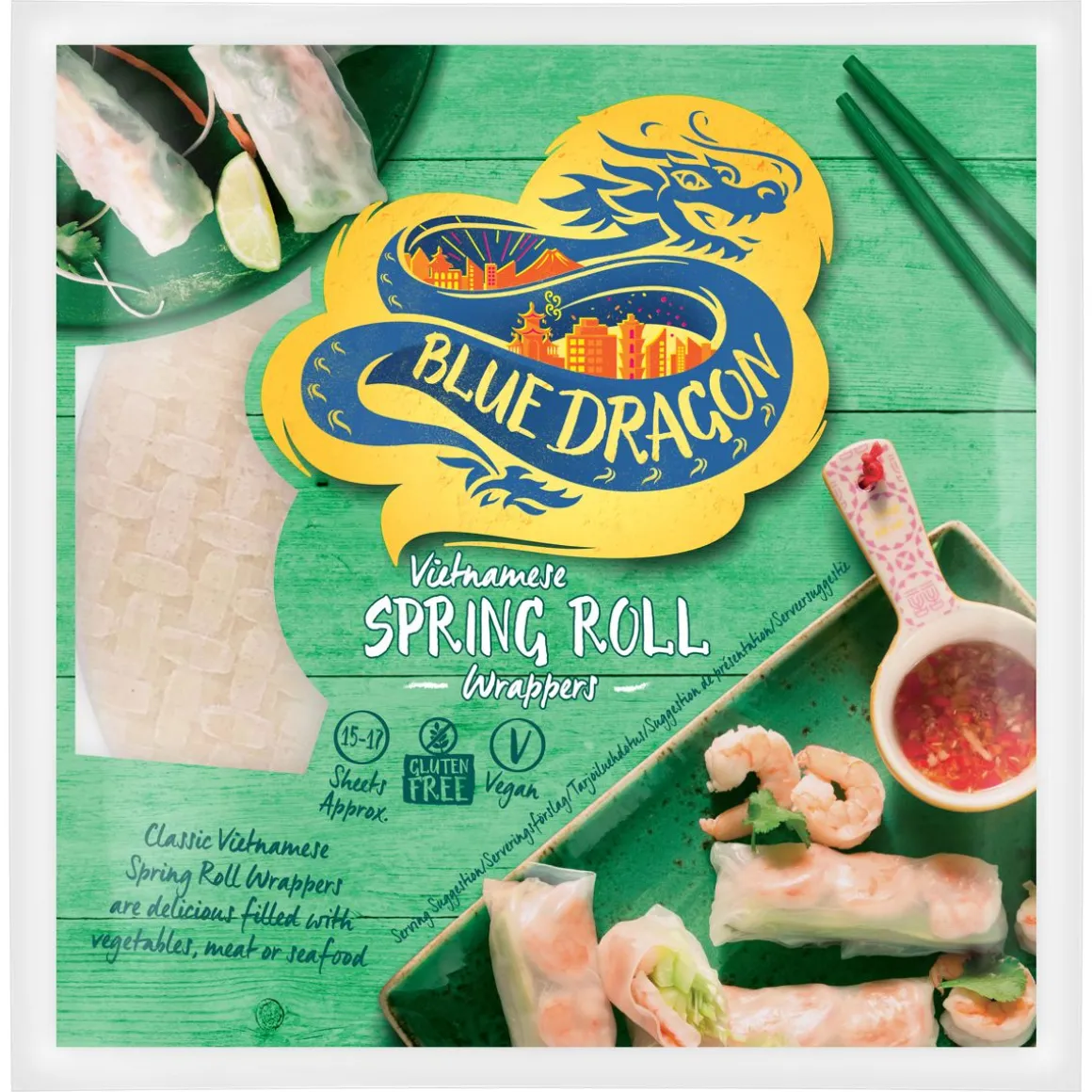 BLUE DRAGON RIISIPAPERI KEVÄTRULLA 134 G