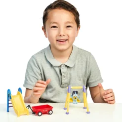 BLUEY MINI -LEIKKISETTI, LEIKKIKENTTÄ JA HAHMO