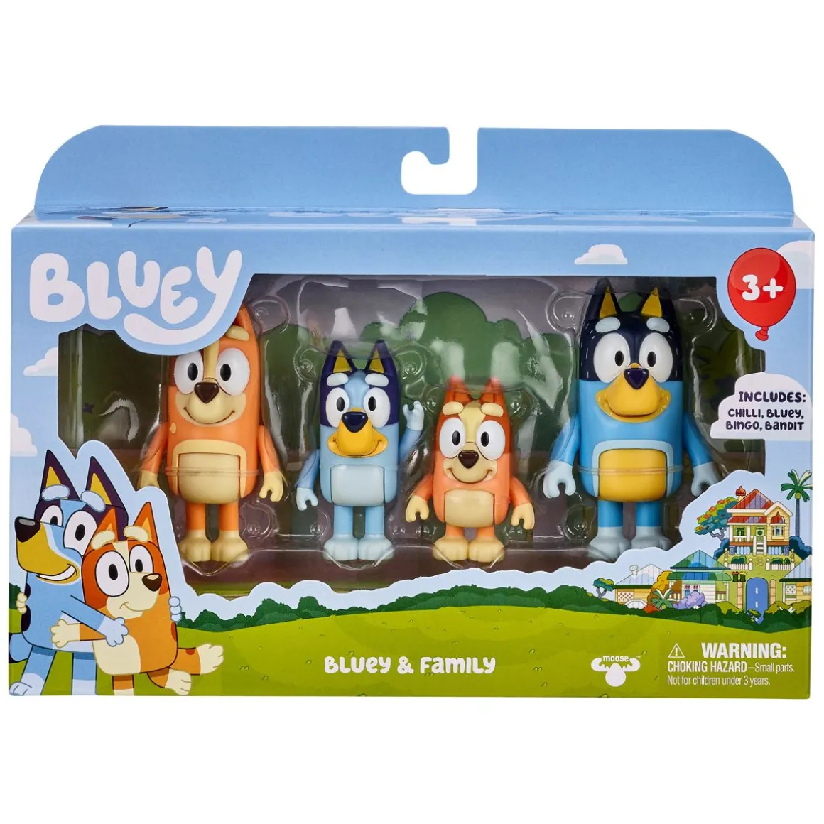 BLUEY PERHEEN HAHMOT 4 KPL