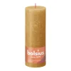 BOLSIUS PÖYTÄKYNTTILÄ 190/68 RUSTIC HONEYCOMB YELLOW