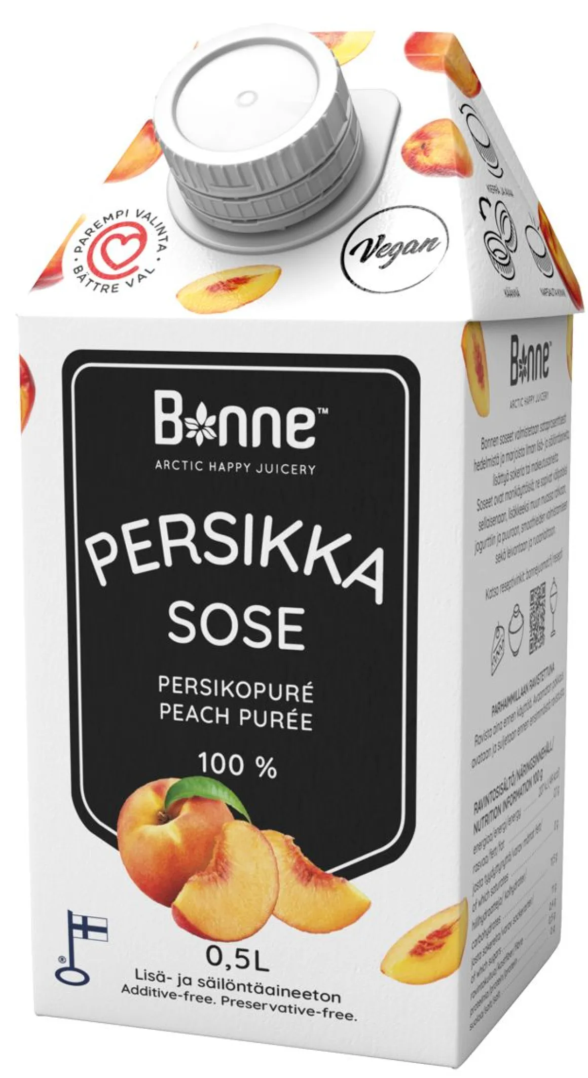 BONNE PERSIKKASOSE PREMIUM 100% 500 ML