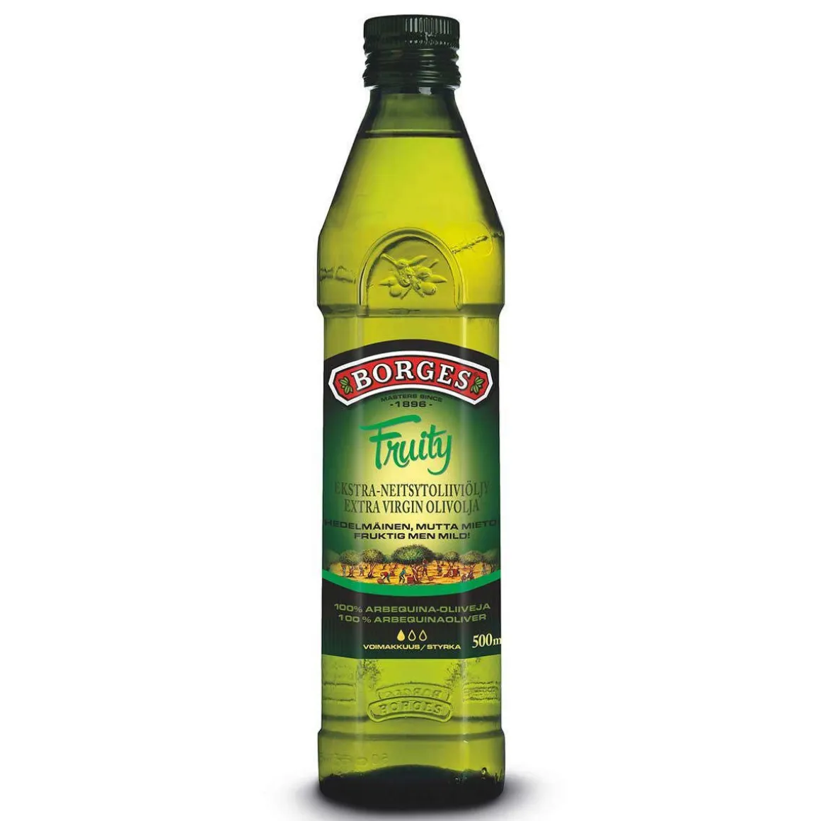 BORGES ARBEQUINA NEITSYTOLIIVIÖLJY 500 ML
