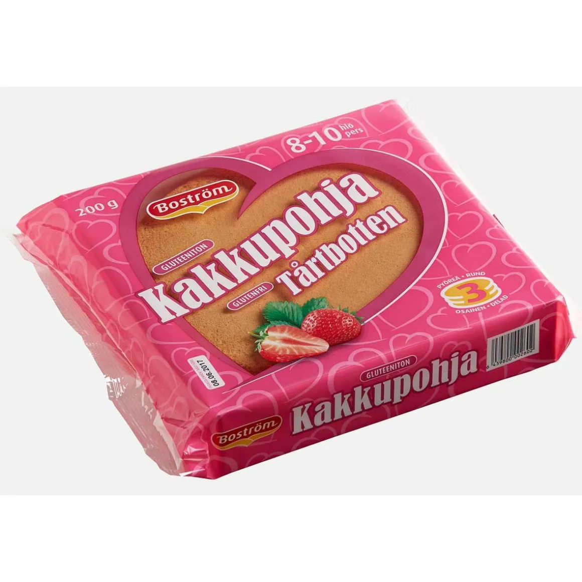 BOSTRÖM KAKKUPOHJA 3-KERROS 8-10HLÖ GTON 200 G
