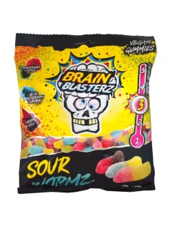 BRAIN BLASTERZ SOUR WORMZ KIRPEÄ MAKEISSEKOITUS 100 G