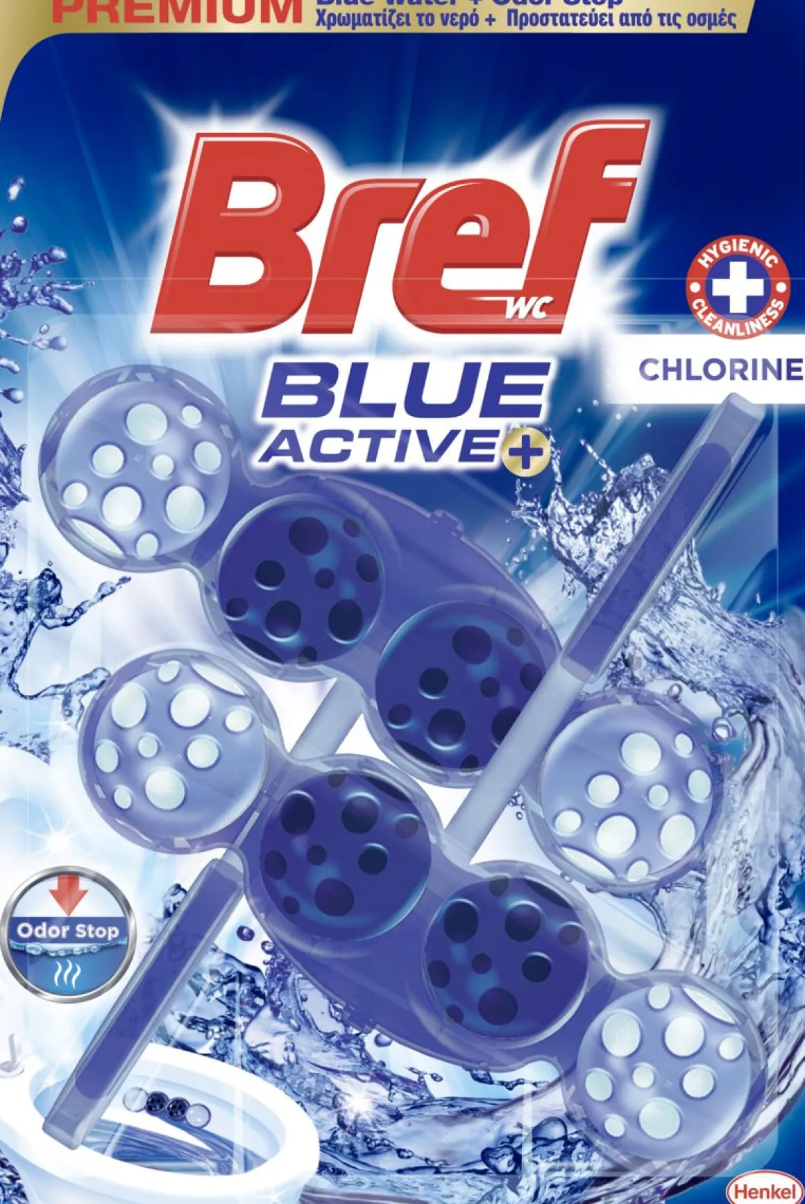BREF BLUE ACTIVE CHLORINE DUO WC-RAIKASTIN 2-PACK 100 G
