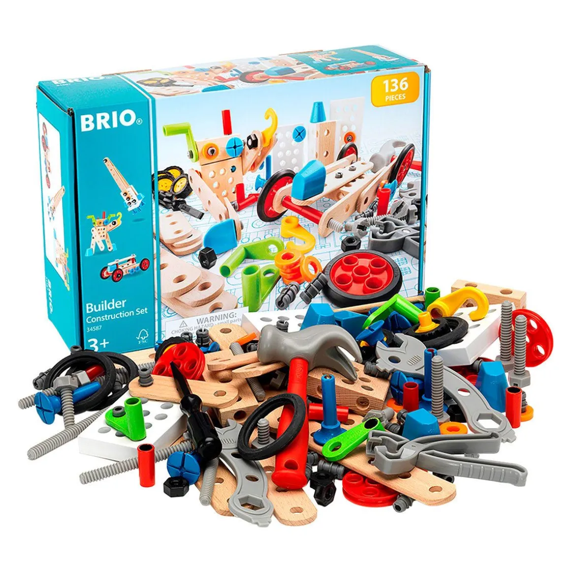 BRIO BUILDER RAKENNUSSETTI 136 OSAA