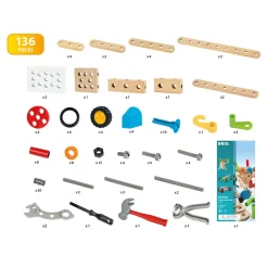 BRIO BUILDER RAKENNUSSETTI 136 OSAA