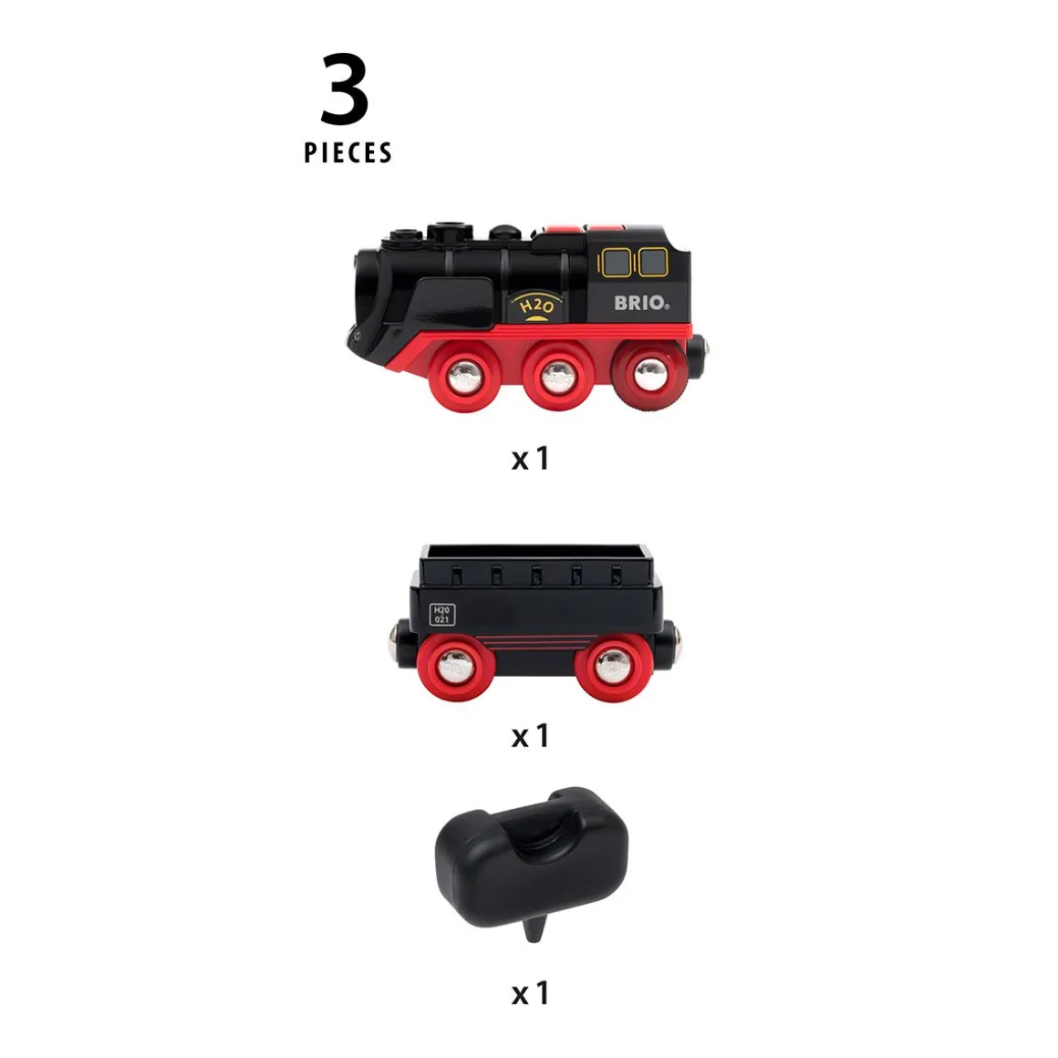 BRIO PARISTOKÄYTTÖINEN HYÖRYÄVÄ HÖYRYJUNA