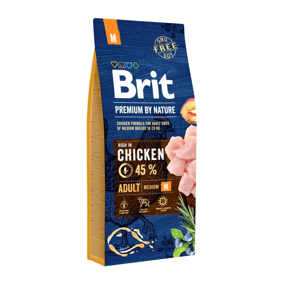 BRIT PREMIUM BY NATURE ADULT M CHICKEN 15 KG