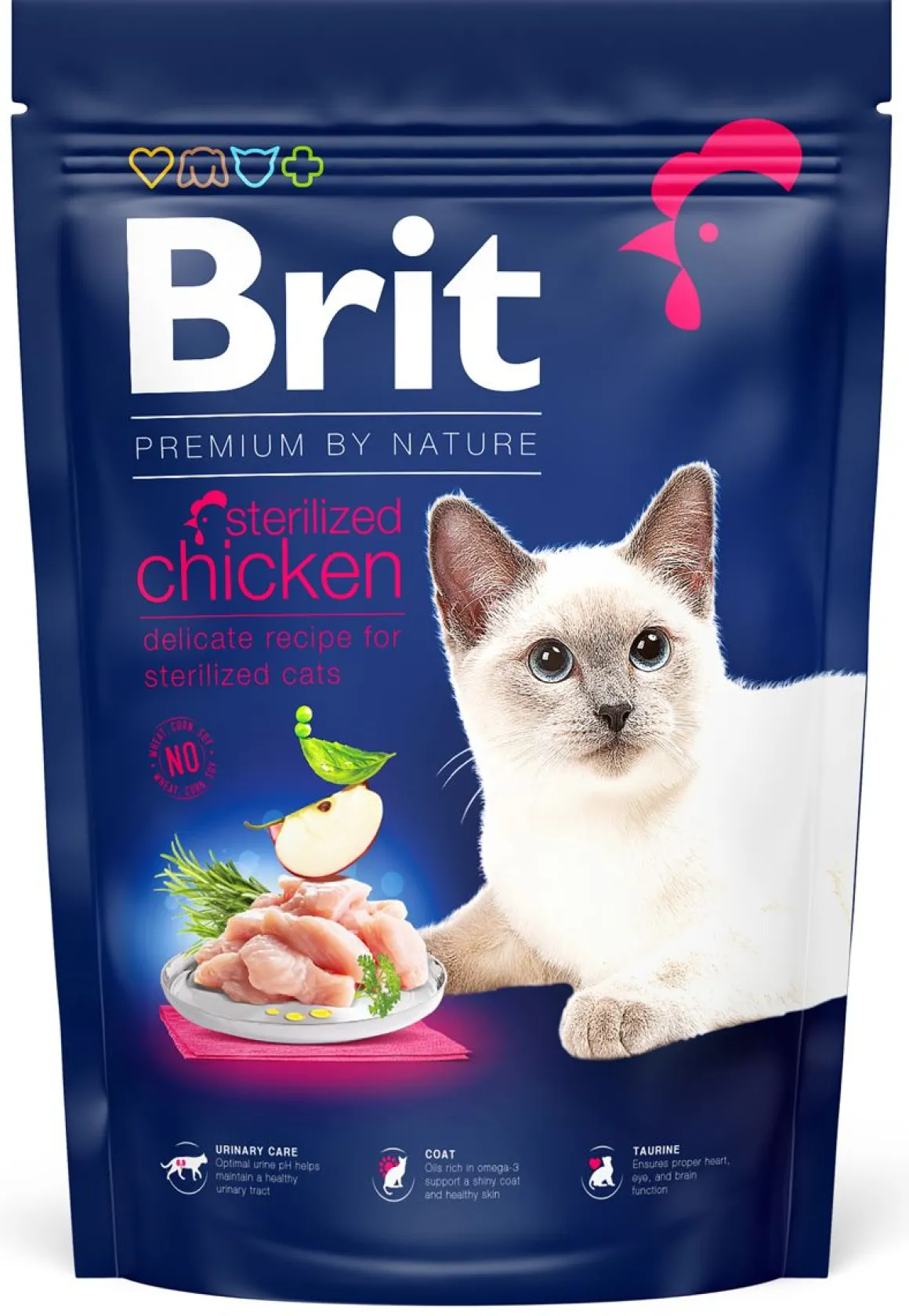 BRIT PREMIUM BY NATURE KANAA STER. KISSOILLE 1,5 KG
