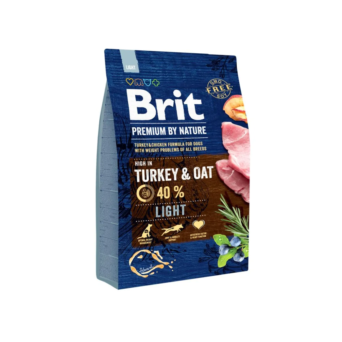 BRIT PREMIUM BY NATURE LIGHT TURKEY & OAT 3 KG