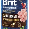 BRIT PREMIUM BY NATURE PATE CHICKEN WITH CHICKEN HEARTS 400 G