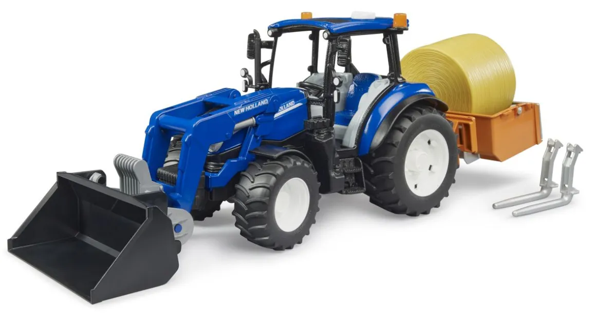 BRUDER NEW HOLLAND T5.120 TRAKTORI LISÄVARUSTEILLA