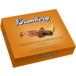 BRUNBERG MAITOSUKLAAKONVEHTI APPELSIINI LAKTOOSITON 250 G