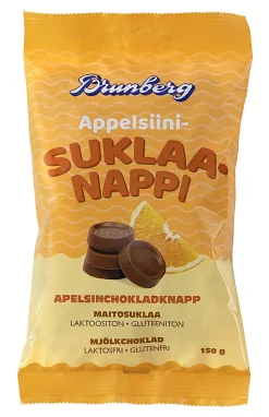 BRUNBERG APPELSIINSUKLAANAPPI PUSSI LAKTOOSITON 150 G