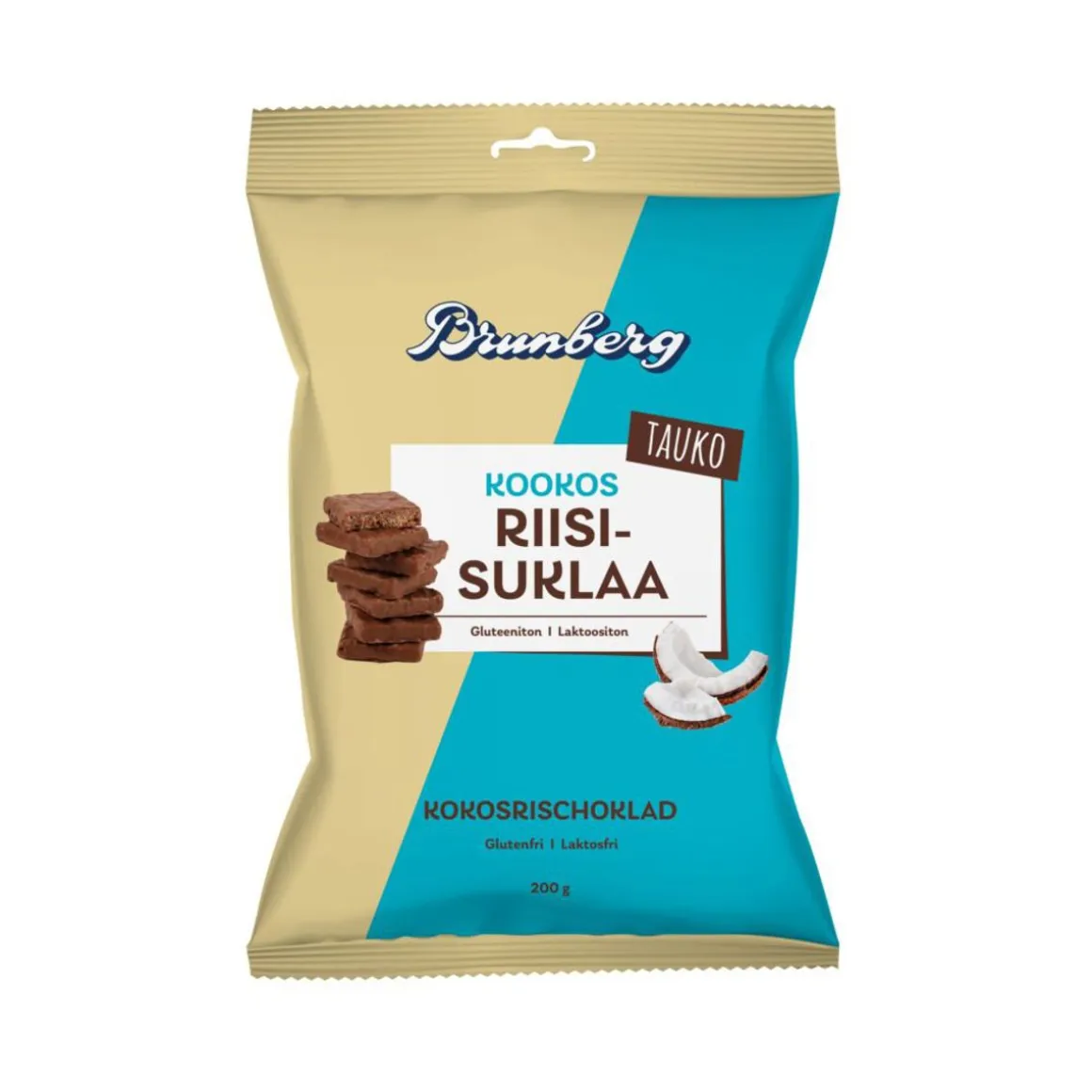 BRUNBERG TAUKO KOOKOSRIISISUKLAA 200 G
