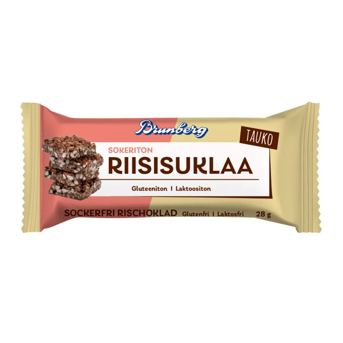 BRUNBERG TAUKO SOKERITON RIISISUKLAA 28 G