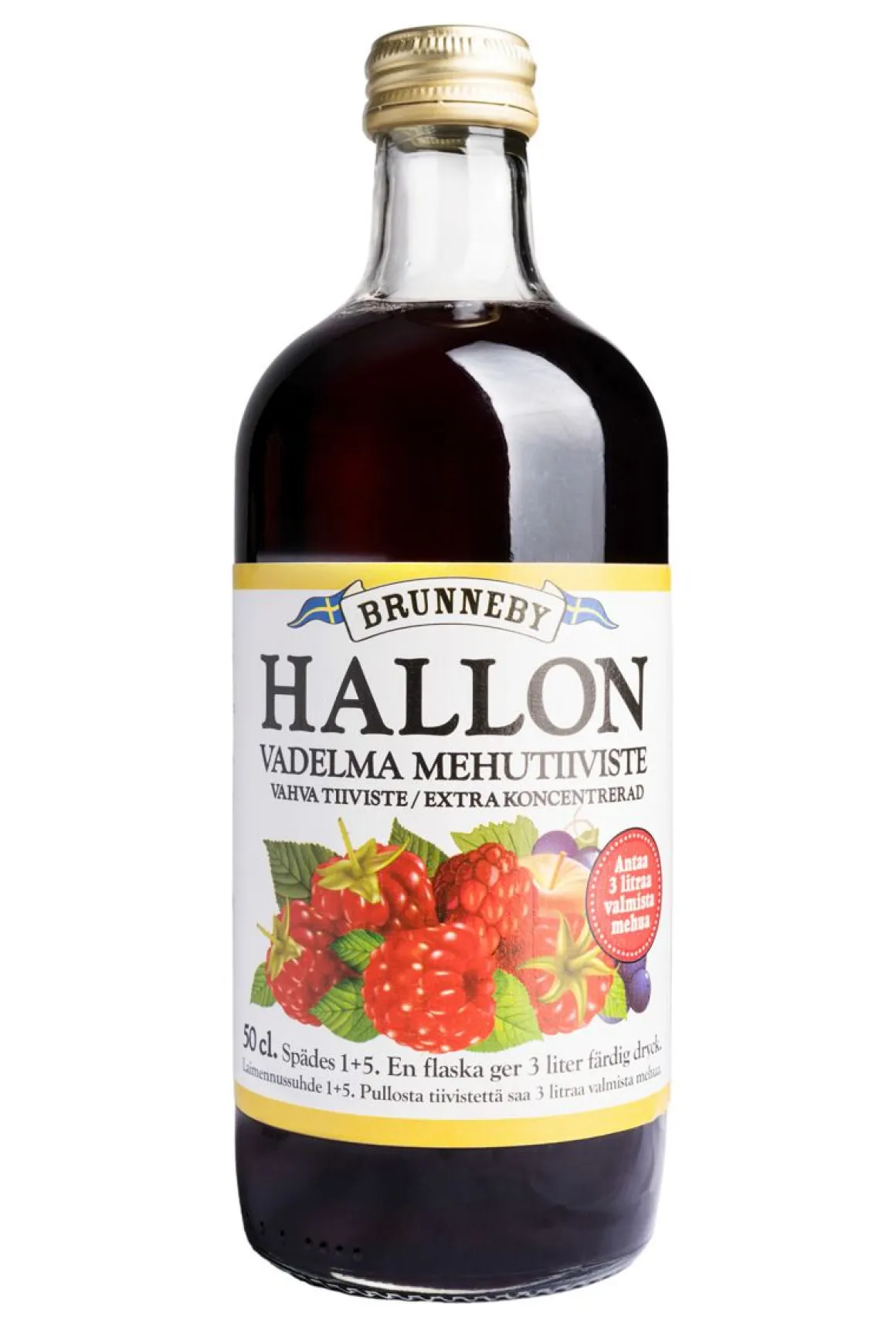 BRUNNEBY VADELMA MEHUTIIVISTE 500 ML