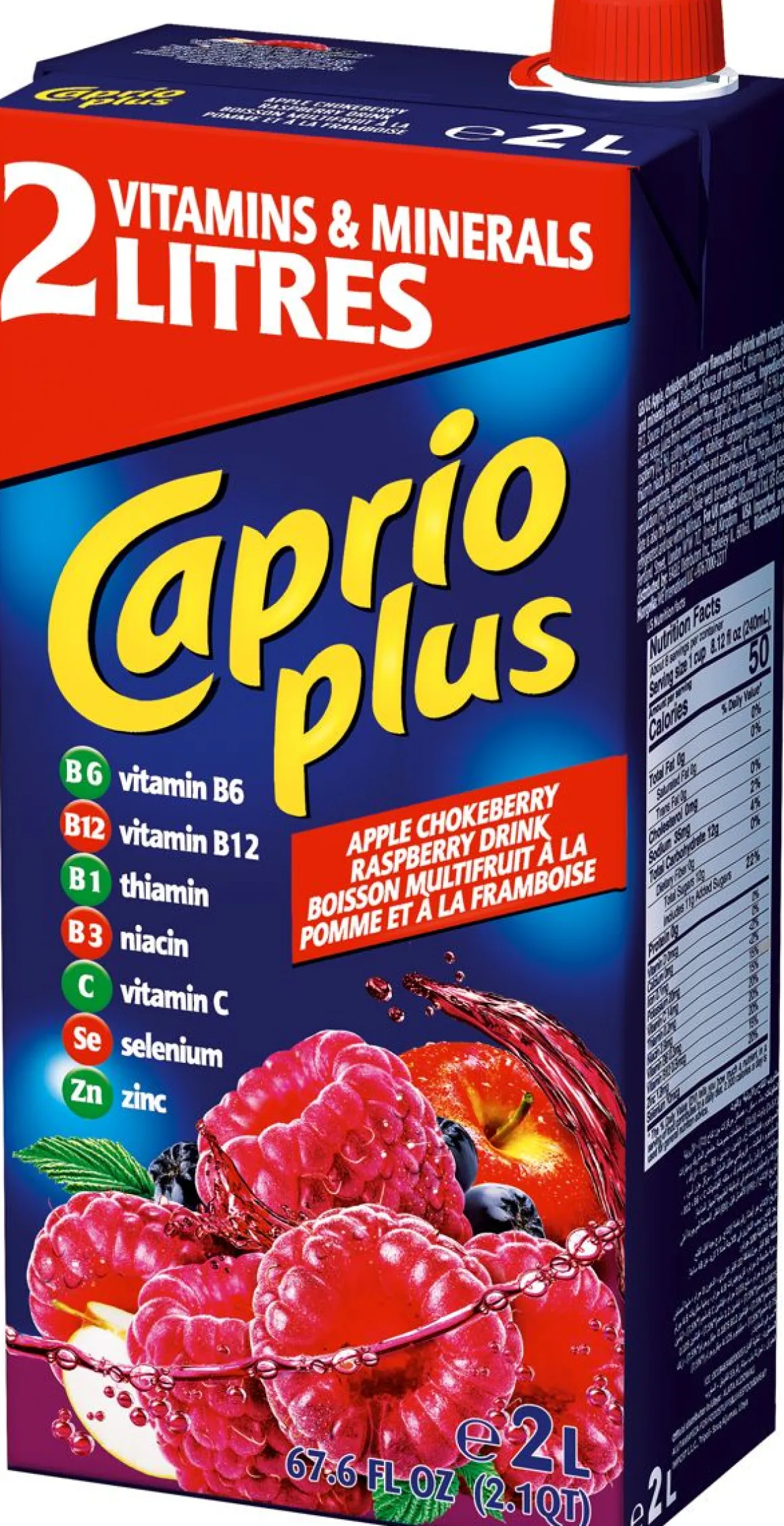 CAPRIO PLUS VADELMA-OMENAMEHUJUOMA 2 L