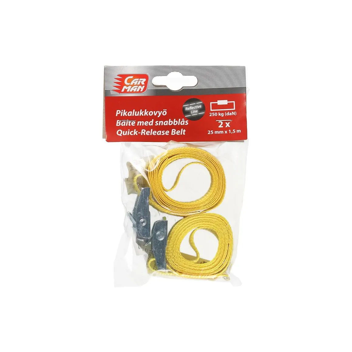 CARMAN PIKALUKKOVYÖ HEIJASTAVA 25 MM 1,5 M 2KPL