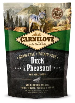 CARNILOVE KOIRAN TÄYSRAVINTO ADULT ANKKA-FASAANI 1,5 KG