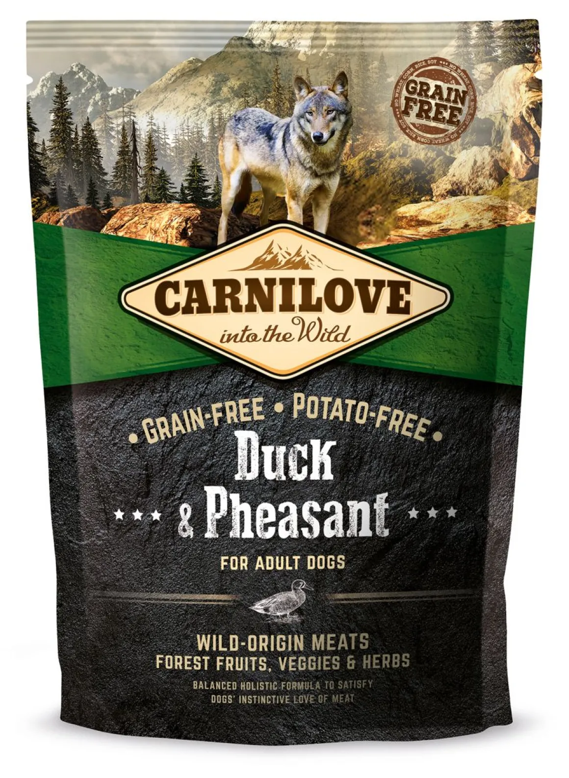 CARNILOVE KOIRAN TÄYSRAVINTO ADULT ANKKA-FASAANI 1,5 KG