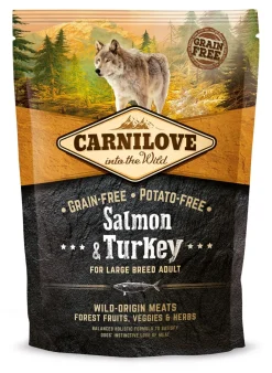 CARNILOVE KOIRAN TÄYSRAVINTO LB ADULT LOHI-KALKKUNA 1,5 KG