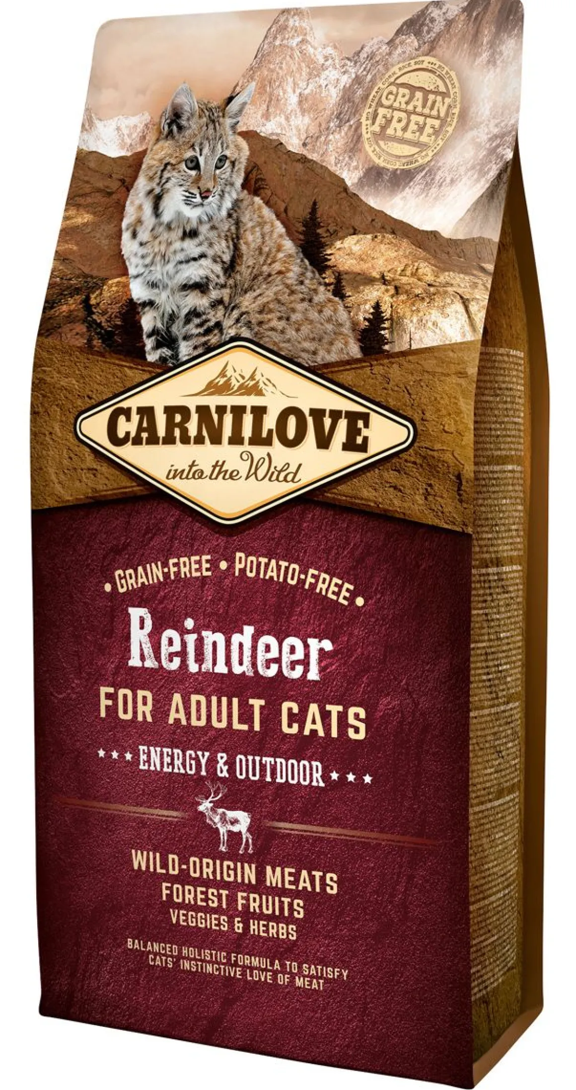 CARNILOVE KISSAN TÄYSRAVINTO ADULT ENERGY/OUTDOOR PORO 6 KG