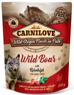 CARNILOVE KOIRAN ANNOSPATEE ADULT VILLIKIKA-RUUSNMARJA 300 G