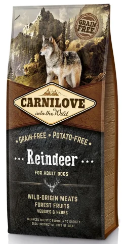 CARNILOVE KOIRAN TÄYSRAVINTO ADULT PORO 12 KG