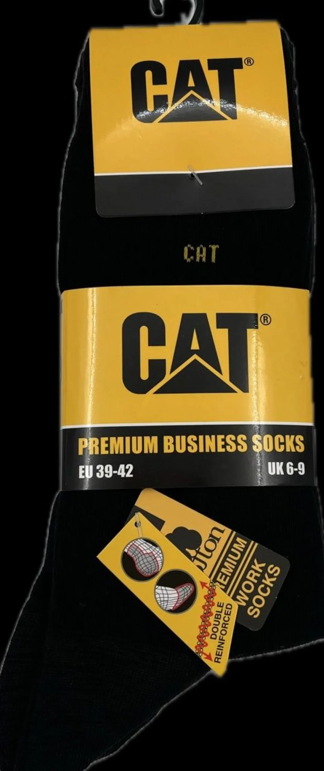 CAT PREMIUM BUSINESS SUKKA MUSTA 3-PACK 39/42