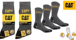CAT TYÖSUKKA 3PR HARMAA 39-42