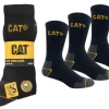 CAT TYÖSUKKA 3PR MUSTA 43-46
