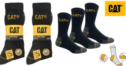 CAT TYÖSUKKA 3PR MUSTA 39-42