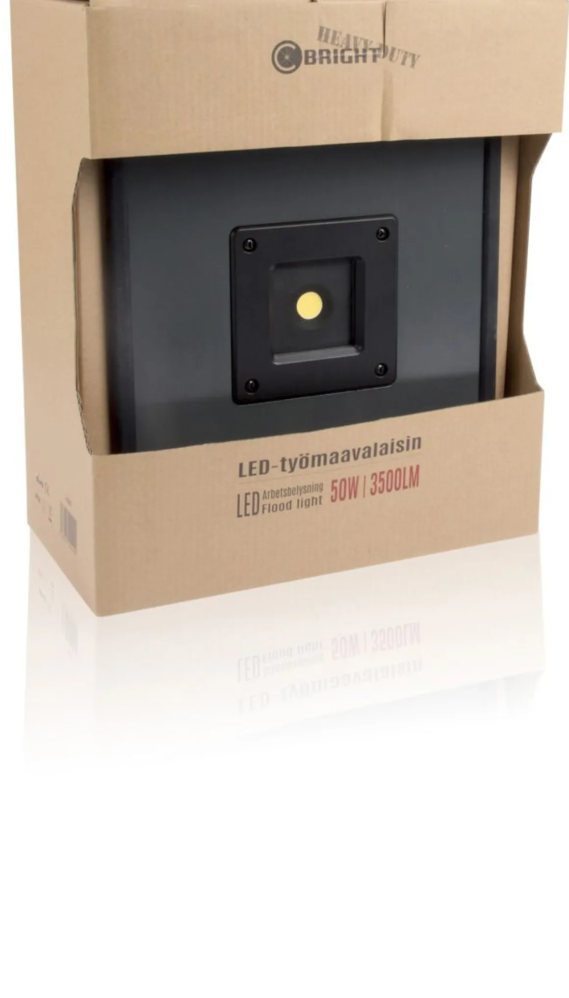 C-BRIGHT LED-TYÖVALAISIN 50W 5M KUMIKAAPELI IP20 3500LM